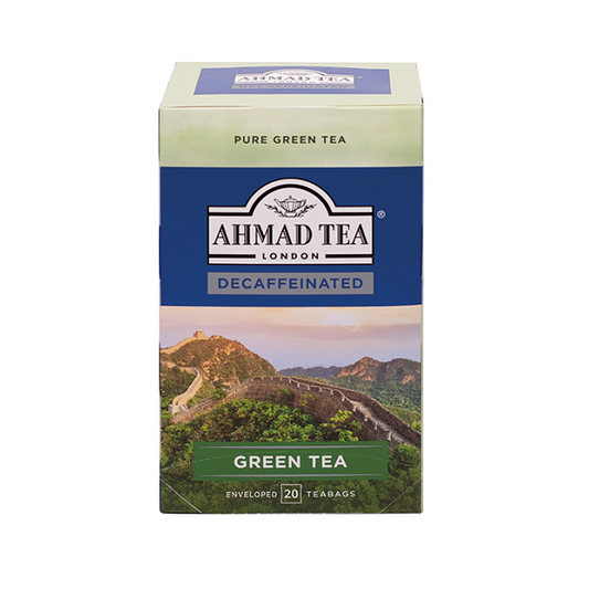 Infusion au thé vert décaféiné, 20 Sachets - Ahmad Tea