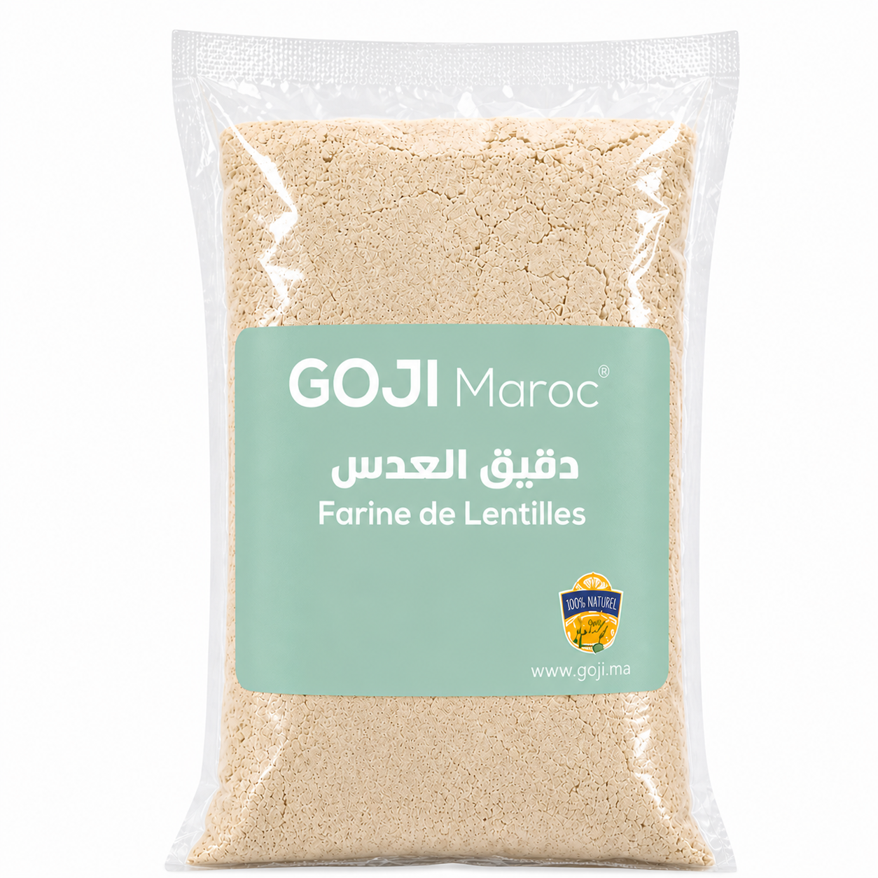 Farine de lentilles VERTE sans Gluten - دقيق العدس الأخضر