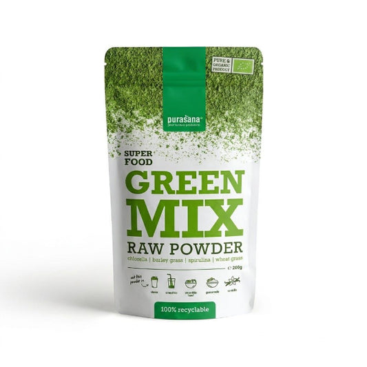 Poudre Green Mix Raw 200G- PURASANA