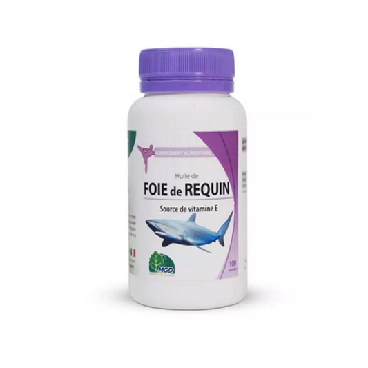 Huile de foie de requin, 100 Capsules - MGD NATURE