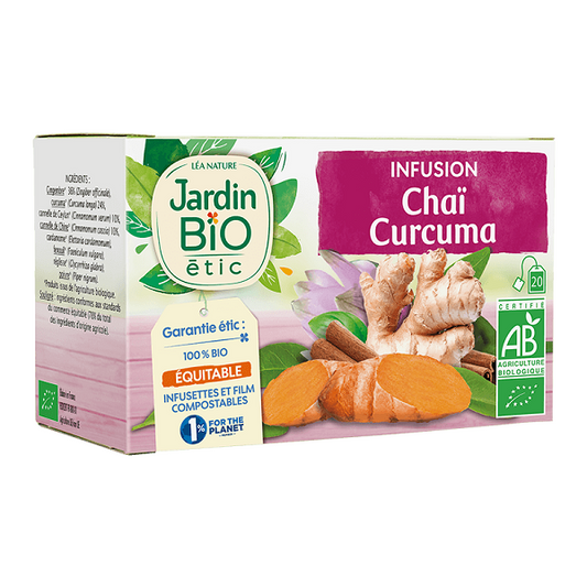 Infusion bio chaï curcuma -  JARDIN BIO