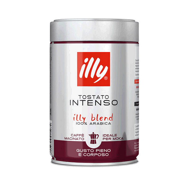 Café moulu Moka torréfié INTENSE, 250g - illy Maroc vente en ligne epicerie Fine 