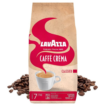 Café Crème CLASSICO en grains, 1Kg  (7/10) – LavAzza