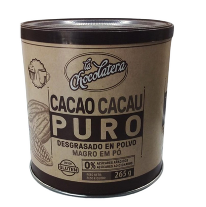 Cacao en poudre sans sucre, 267g - La Chocolatera