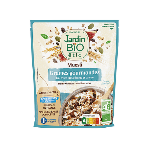 Muesli aux graines gourmandes bio - JARDIN BIO