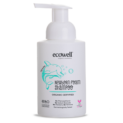 Shampoing Mousse pour nouveau-né BIO 300ml ECOWELL