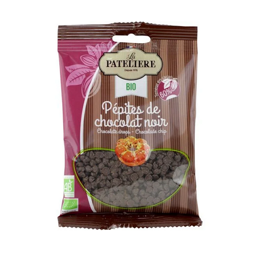 Pépites de chocolat noir, 100g - LA PATELIÈRE