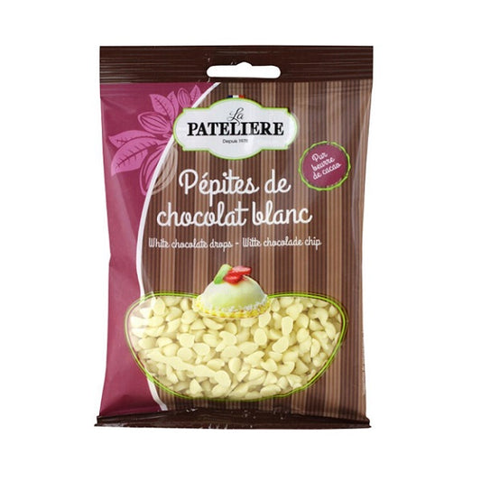 Pépites de chocolat blanc, 100g - LA PATELIÈRE