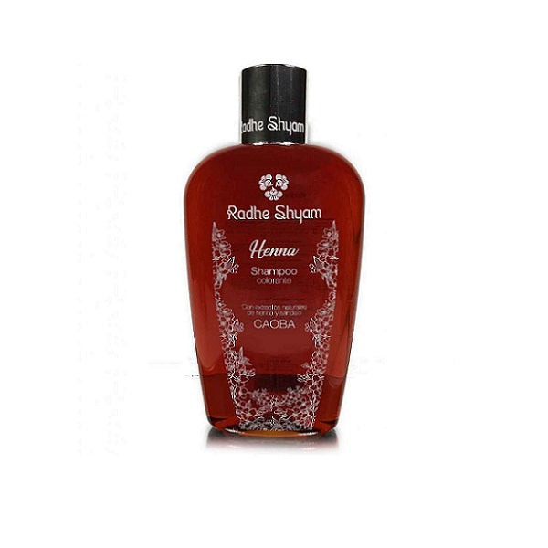 Shampooing au henné pour cheveux de couleur Acajou 250ml - Radhe Shyam