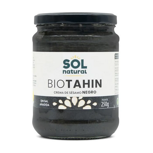 Tahina noir crème de sésame noir bio 250g - Sol Natural
