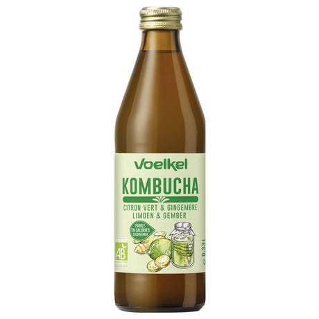 Kombucha Citron Vert & Gingembre 33cl - Voelkel