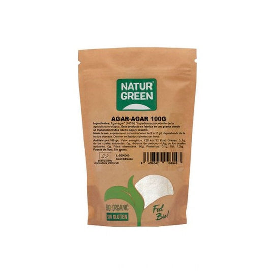 Agar-Agar en poudre Bio 100g - NaturGreen Maroc vente en ligne epicerie Fine 