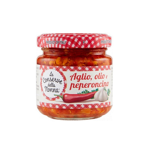 Ail, huile et piment fort - Conserves de grand-mère