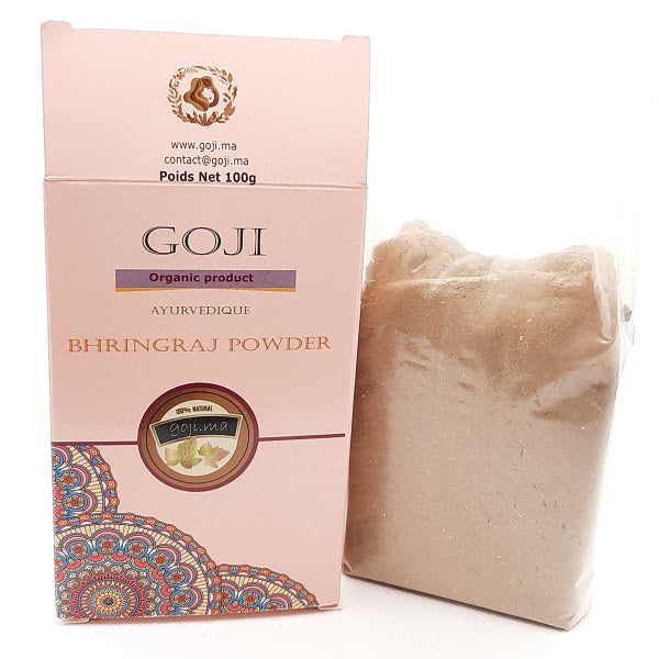 Bhringaraj en poudre 100g  Soin de vos cheveux naturel