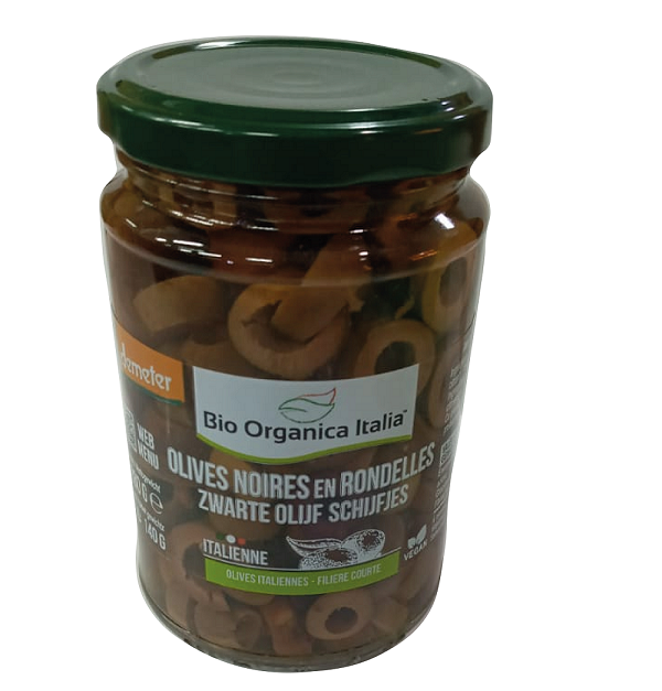 Olives noires en Rondelles - Bio Organica Italia