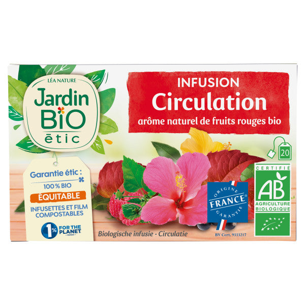 Infusion circulation bio arôme naturel de fruits rouges -  JARDIN BIO