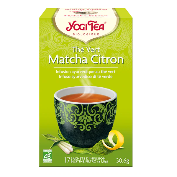 Infusion Thé Vert Matcha Citron -  Yogi Tea