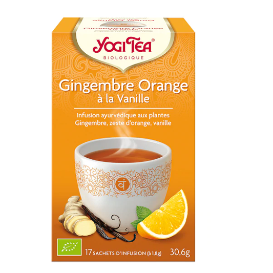 Infusion au Gingembre, Orange à la vanille - Bio - Yogi Tea