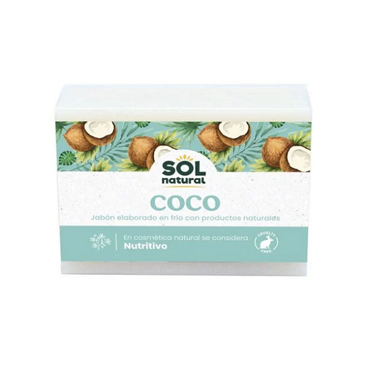 Savon Naturel de coco bio 100g - SOL NATURAL