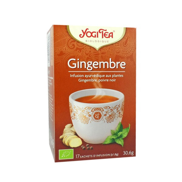 Infusion au Gingembre, Poivre Noir  Bio - Yogi Tea