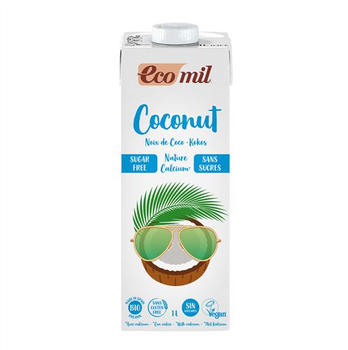 Lait de coco sans sucres Calcium BIO - Ecomil