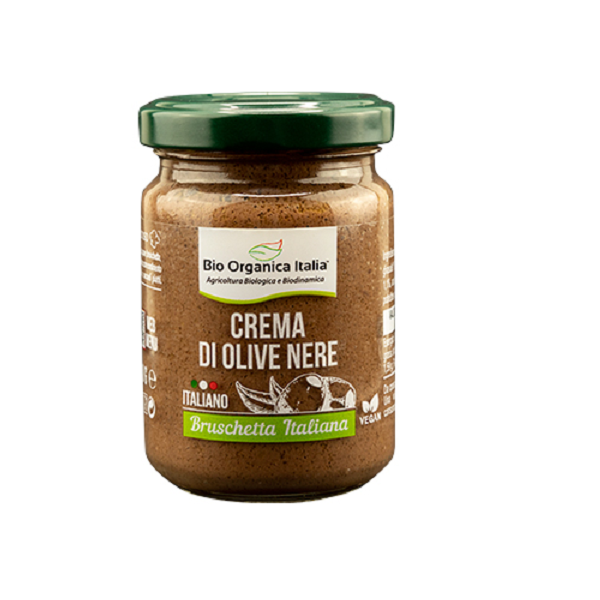 Tapenade d'olives noires à italiennes - Bio Organica Italia