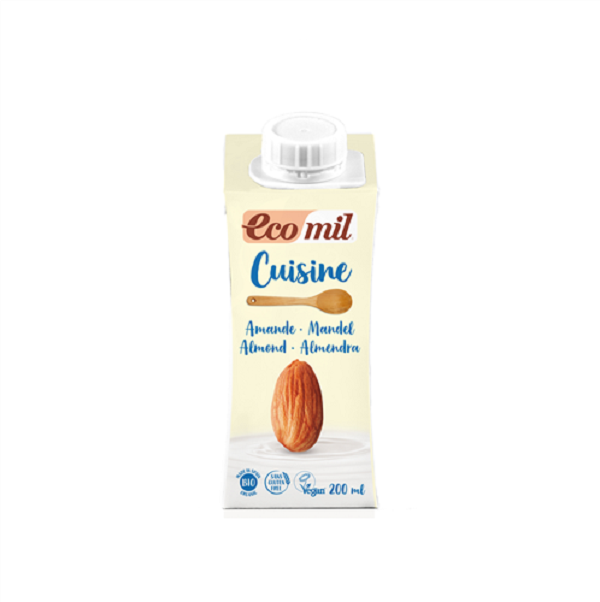 Crème cuisine d'amande Bio 200ml - Ecomil Cuisine