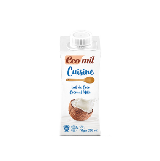 Lait de noix coco Bio 200ml - Ecomil cuisine