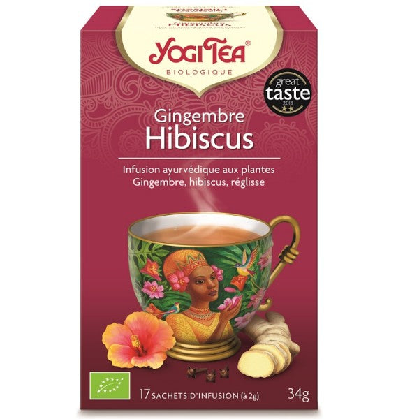 Infusion au Gingembre Hibiscus Bio - Yogi Tea
