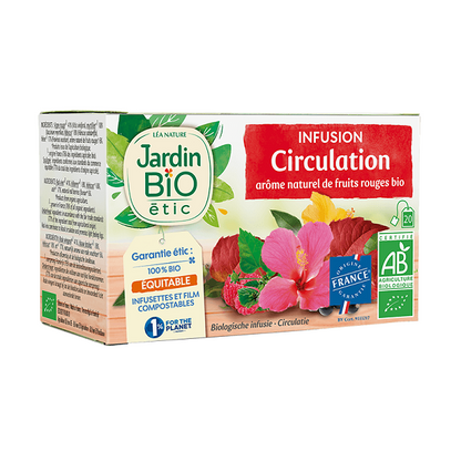 Infusion circulation bio arôme naturel de fruits rouges -  JARDIN BIO