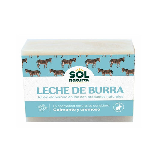 Savon naturel au lait d'ânesse bio 100g - SOL NATURAL