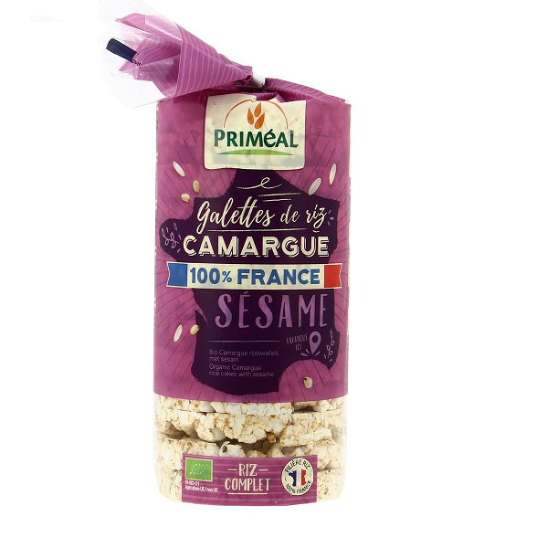 Galettes de Riz Camargue et Sésame 130g bio - Priméal